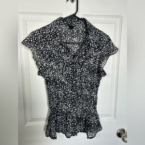 East 5th, Women’s, Blouse, B&W, S